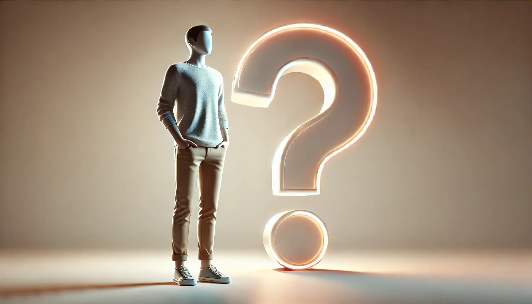 Image representing cause and effect relationships or a question mark over data